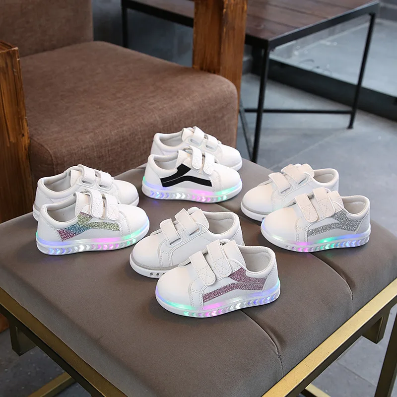 

Kids footwear sports Colorful Lighted children casual shoes hot sales cool infant tennis baby high quality girls boys shoes