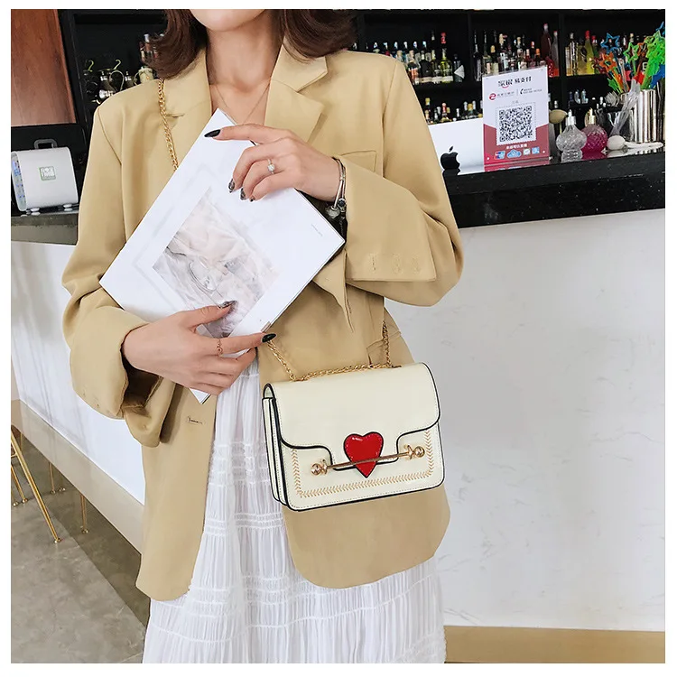Girls Cute Heart  Bag Pink Crossbody Bao Bao Bag Fashion Designer Shoulder Handbag (11)