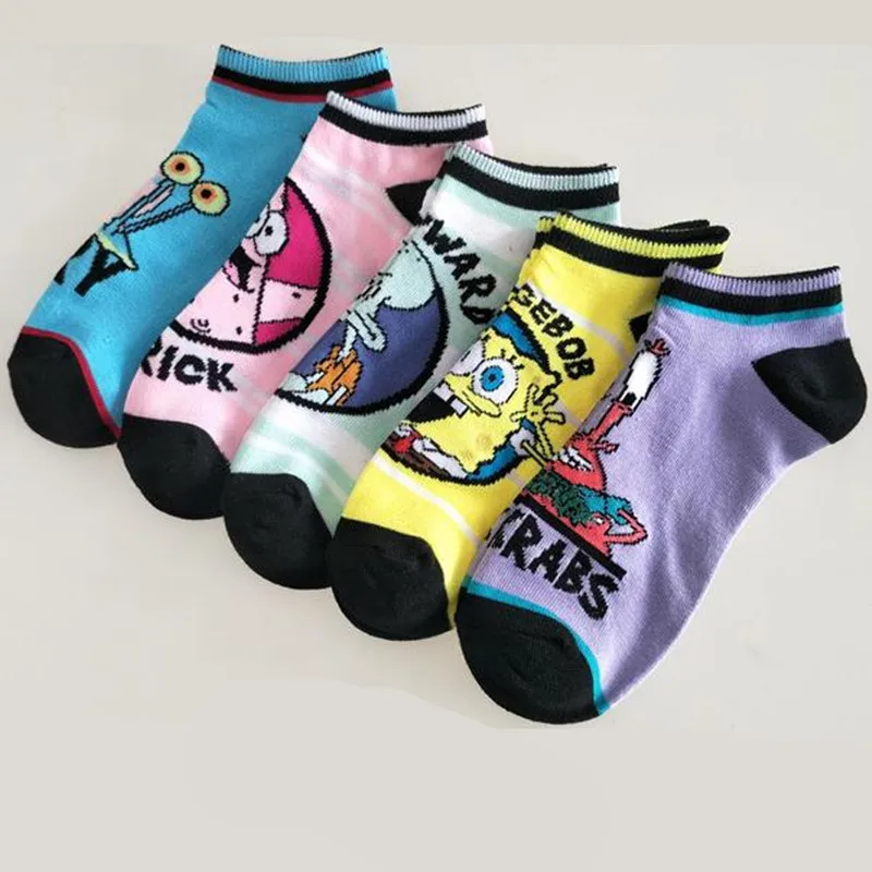 Cartoon fujiya fruit print socks peko poko strawberry banana peach pineapple cute funny women cotton sock spring autumn comfort