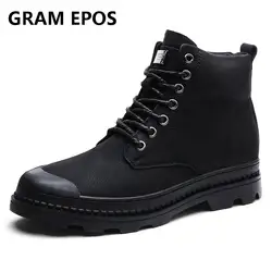 Gram Epos Высокое качество Натуральная кожа осенние мужские ботинки Зимние непромокаемые ботильоны дезерты уличные рабочие зимние ботинки