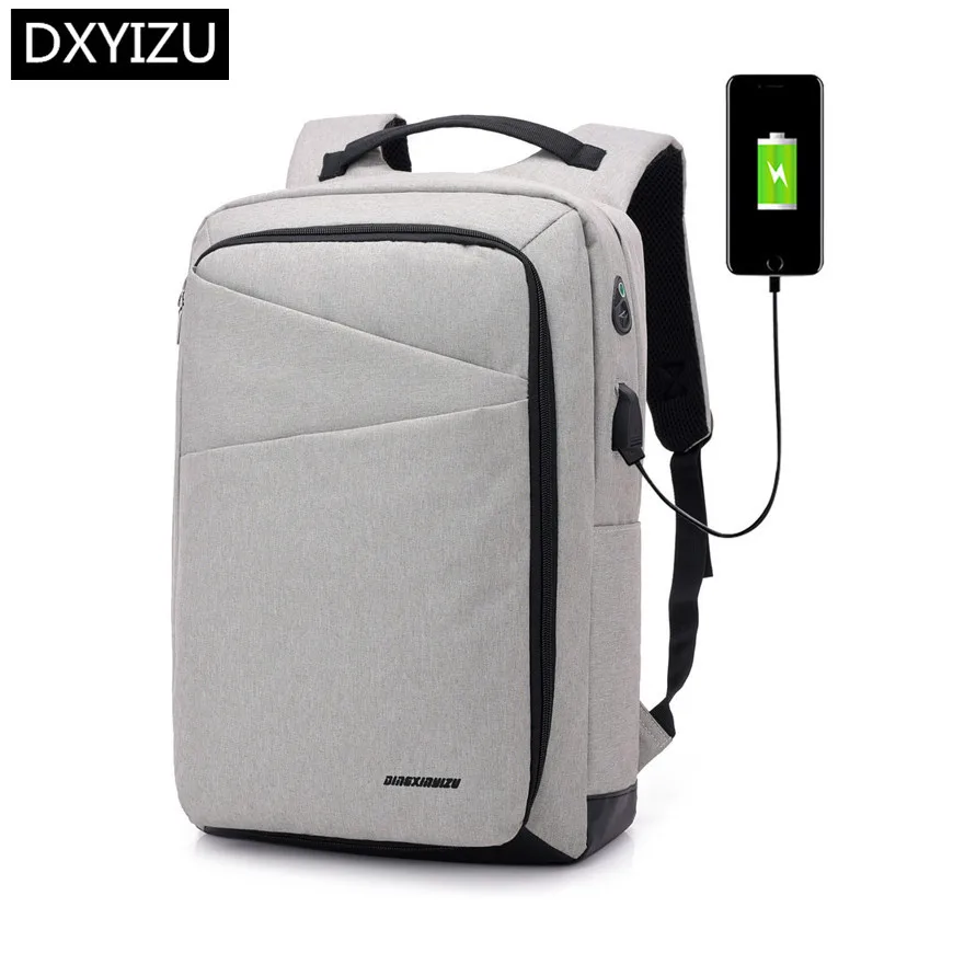 Dingxinyidu школьный рюкзак для колледжа, мужской повседневный деловой рюкзак для путешествий, Мужской умный рюкзак для ноутбука с зарядкой через usb, 15,6 разъем для наушников