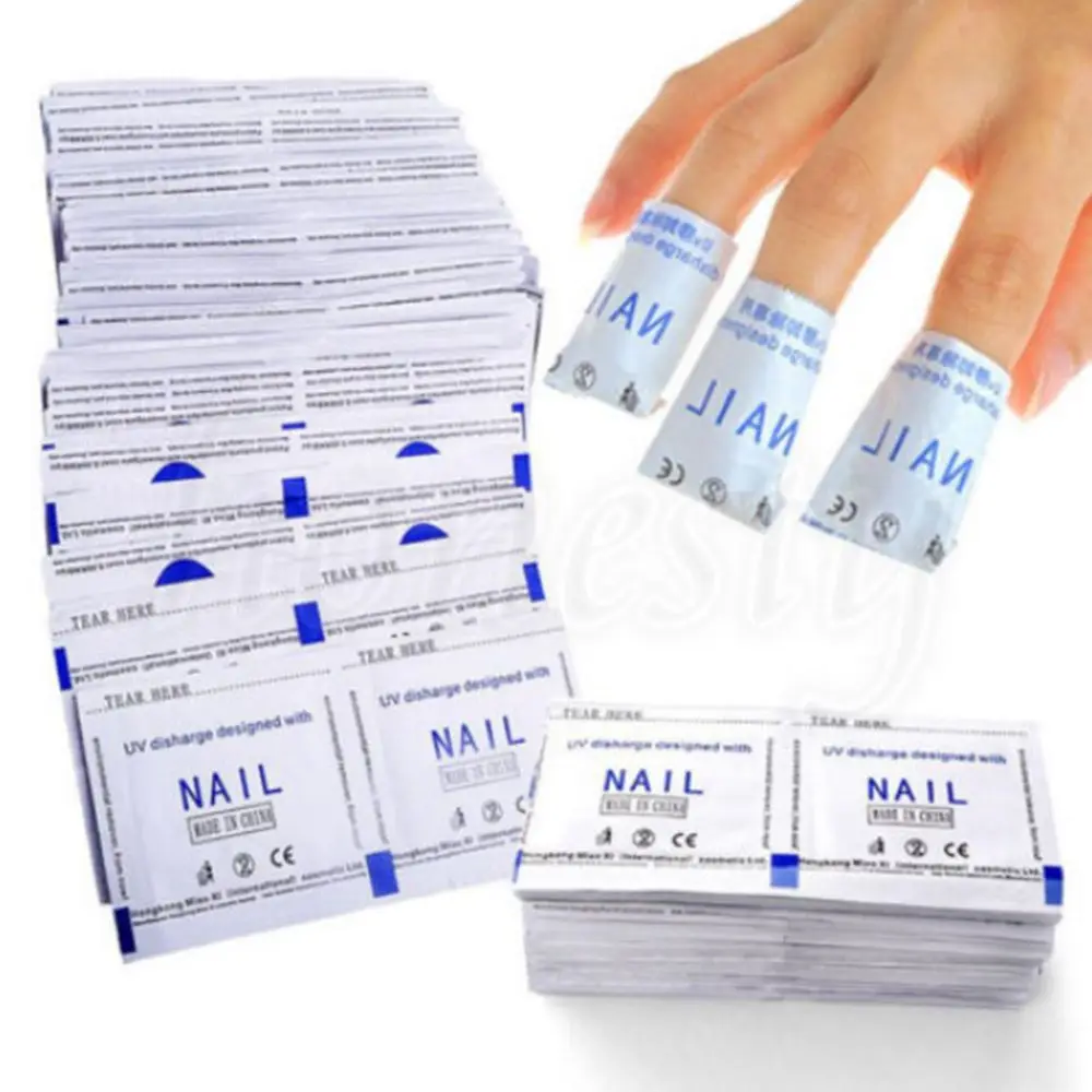 110/100/200PCS жидкость для снятия био-Гели Soak Off удаления обертывания ацетоном