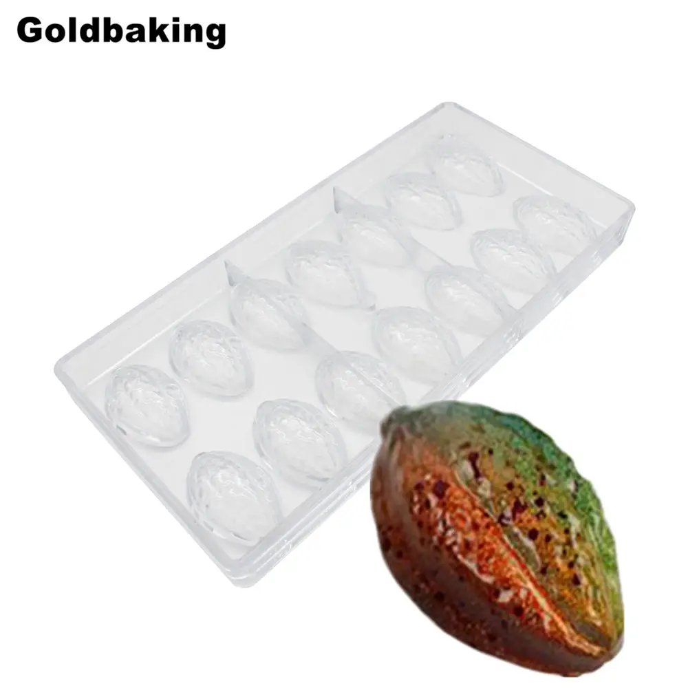 Cocoa Shaped Chocolate Mould DIY Polycarbonate Mold Hard Plastic Candy Tray