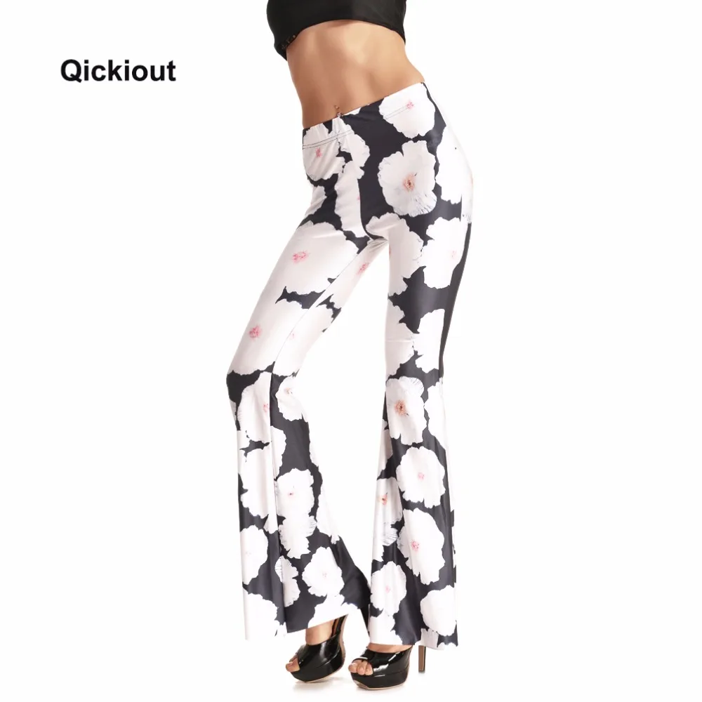

Qickitout Belt Bottoms 2016 New Fashion Women's Sexy Digital Printing Belt Bottoms Pear Plain Flower Beauty Long Pants Plus Size