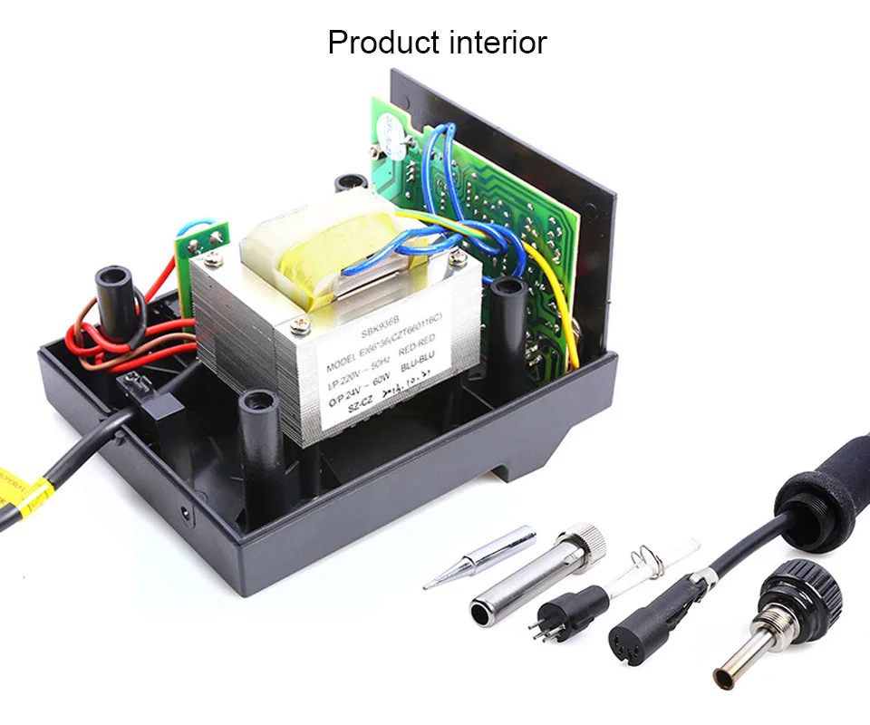 BAKON SBK936B 65 Вт паяльная станция постоянная температура паяльник электрический утюг с ЖК-цифровой станцией
