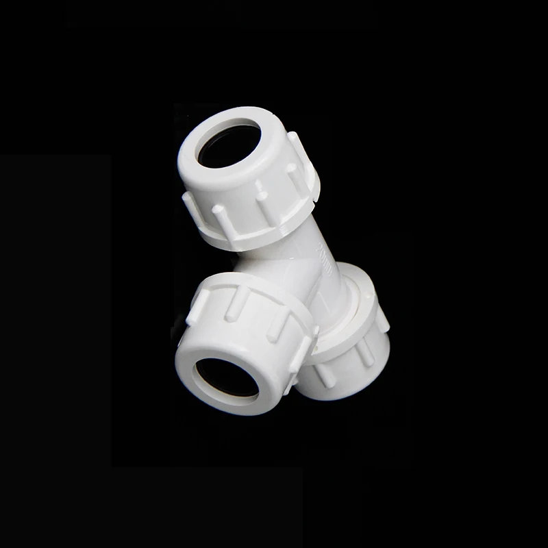 32mm Id Equal Tee Pvc Tube Joint Pipe Fitting Coupler Adapter Water