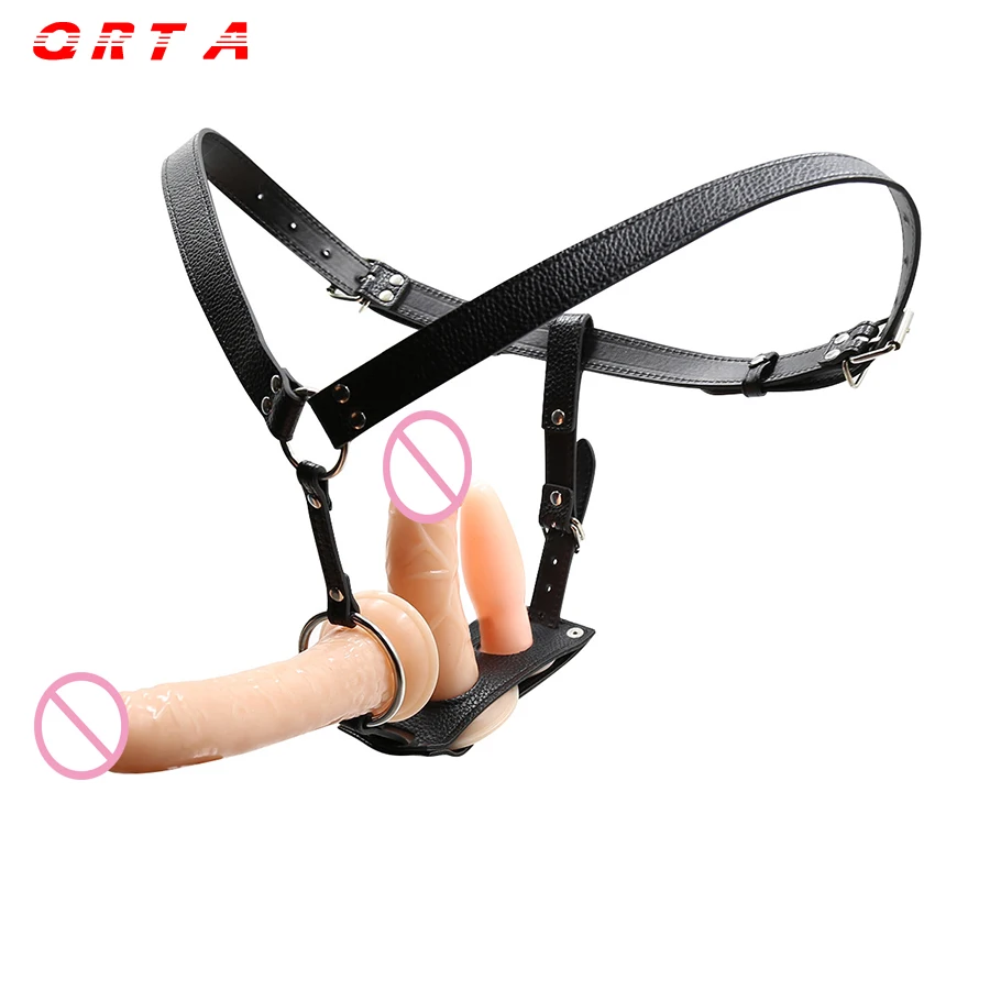 QRTA Removable Strapon Double Harness Dildo Anal Lesbian Strap On Chastity Belt Pants Sex Shop Toys For Woman | Красота и здоровье