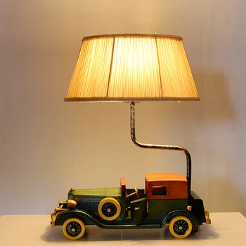 

Old car table lamp creative children's room bedroom bedside lamp led retro lamps personality boy desk lamps ZSH50414