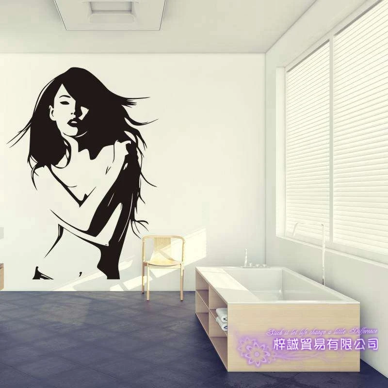 Naked Body Wall Sticker Bathroom Room Home Decoration Posters Vinyl Sexy Girl Decal | Дом и сад