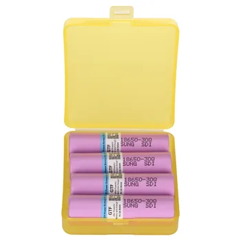 

4pcs Original 3.7V 18650 Battery 3000mah INR18650 30Q 20A Discharge Li-ion Rechargeable Battery for E-cigarette +1PC Battery Box