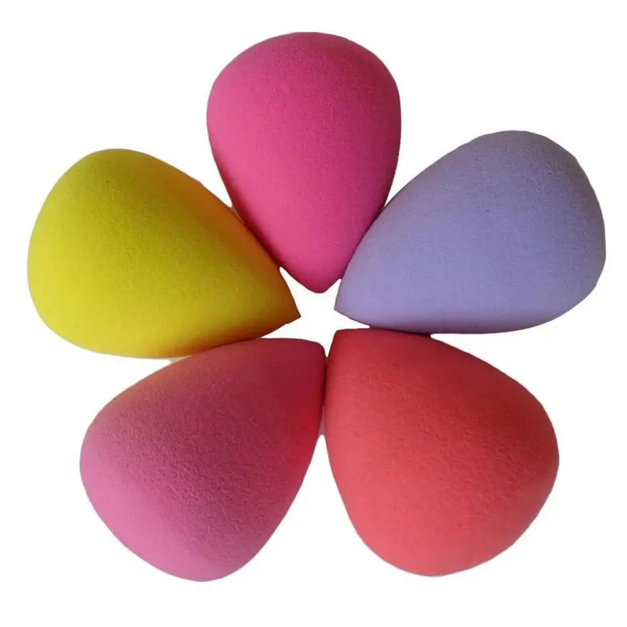   6PCS Portable Flawless Pro Beauty Makeup Sponge Blender Flawless Smooth Shaped Water Droplets Puff  