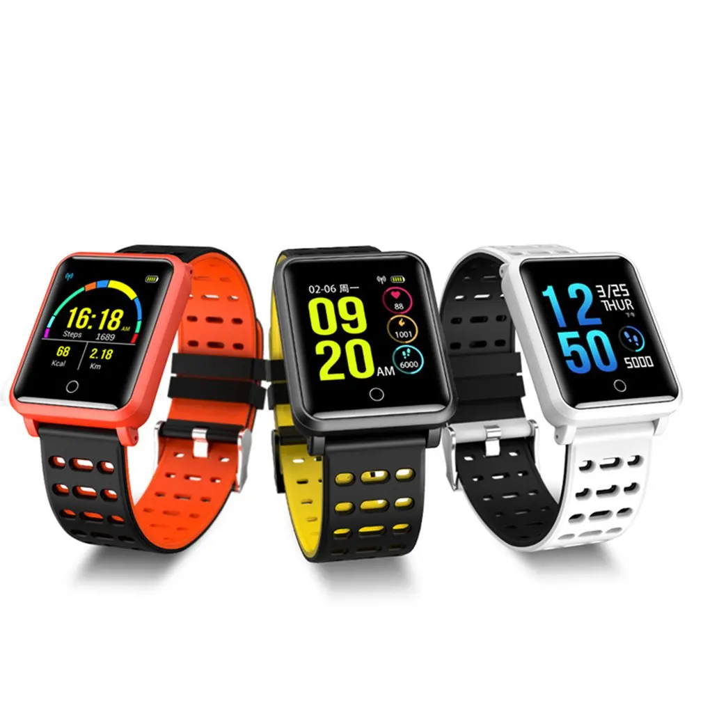 

N88 Color Screen Smart Watch Blood Pressure Heart Rate Anti-lost Wristband For Women Men Sport Smartband Clock Dropshipping