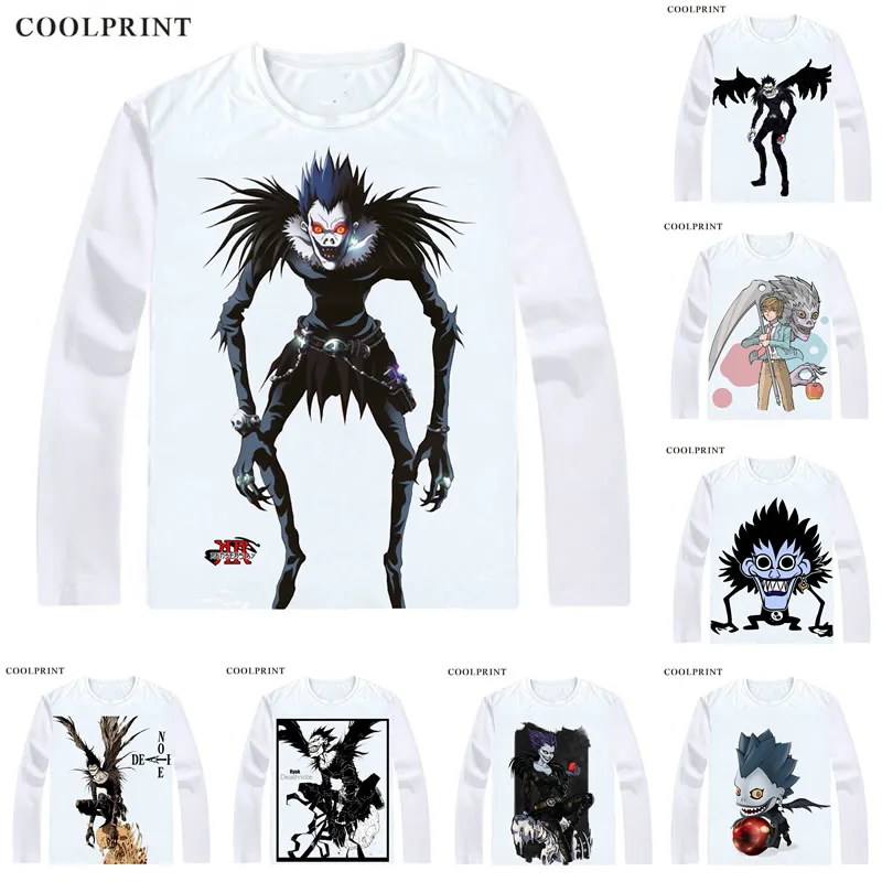 Недалеко от Ryuk матовый риюку Shinigami футболка тетрадь смерти Desu Noto Мужская на