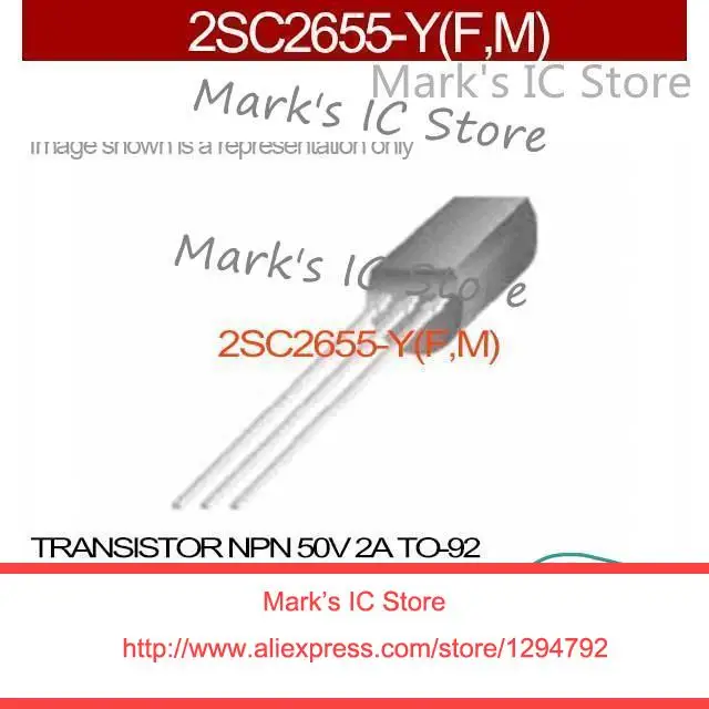 2SC2655-Y (FM) Транзистор NPN 50V 2A TO-92 C2655 2SC2655 2655 | Электронные компоненты и принадлежности