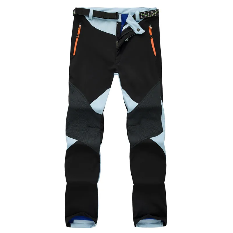 2018 nueva venta pantalones de senderismo a prueba de viento térmicos al aire libre Camping Softshell pantalones calientes para esquí Trekking escalada Pantalones