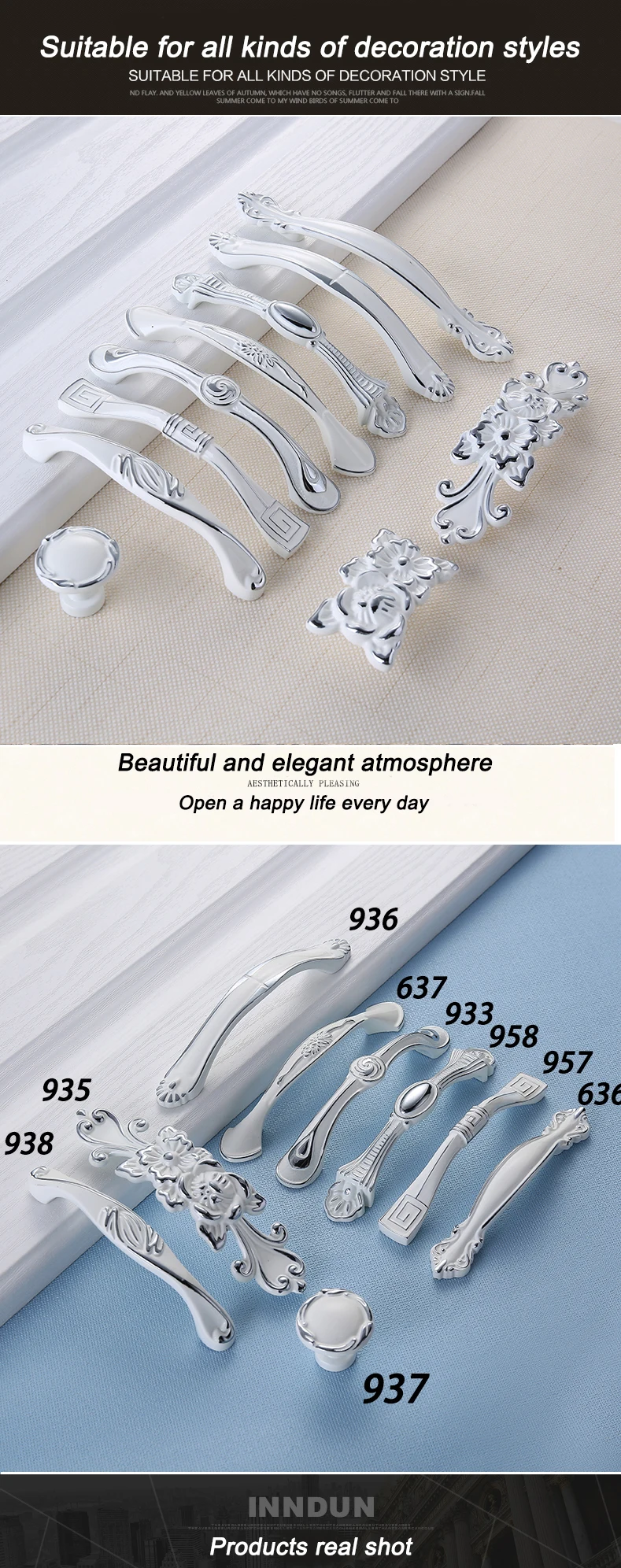 Европейский Серебристый Белый Ручка ящика стенной гардероб двери минималистичные ручки двери шкафа оборудования шкафа