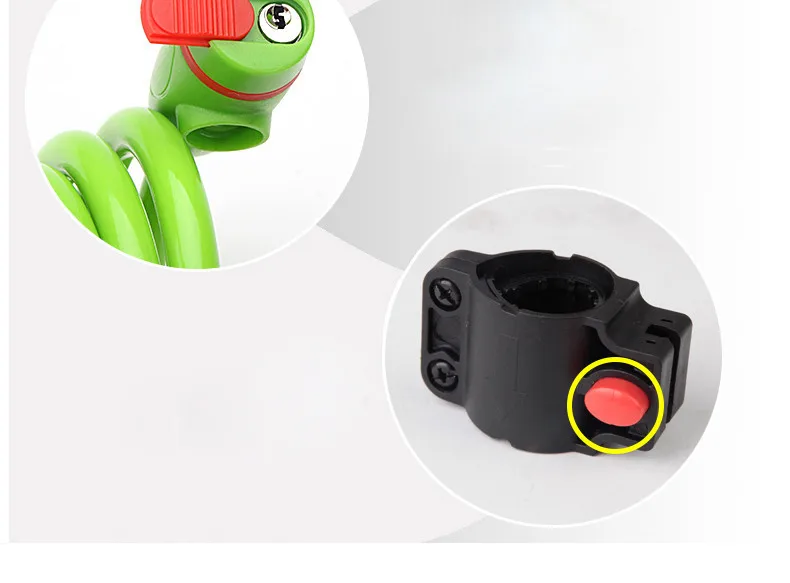 100cm Best Bike Lock Durable Steel Cable Bicycle Locks 6 Colors Anti-theft Lock ABS Cover + 2 Keys Cycling Accessories Low Price (2)