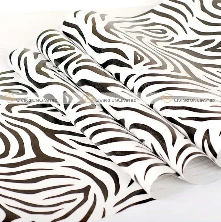 Téléchargement gratuit Images Fashion Wall Stickers Papel Tapiz Zebra Embossing Pvc Adhesive le plus cool salutations
