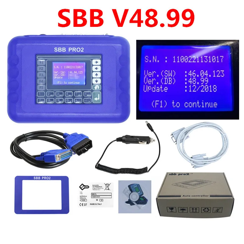 SBB PRO2 V48.88 V48.99 Универсальный Авто ключевой программист V48.88/V48.99 SBB, иммобилайзер ключ чайник профессиональная диагностика - Цвет: SBB V48.99