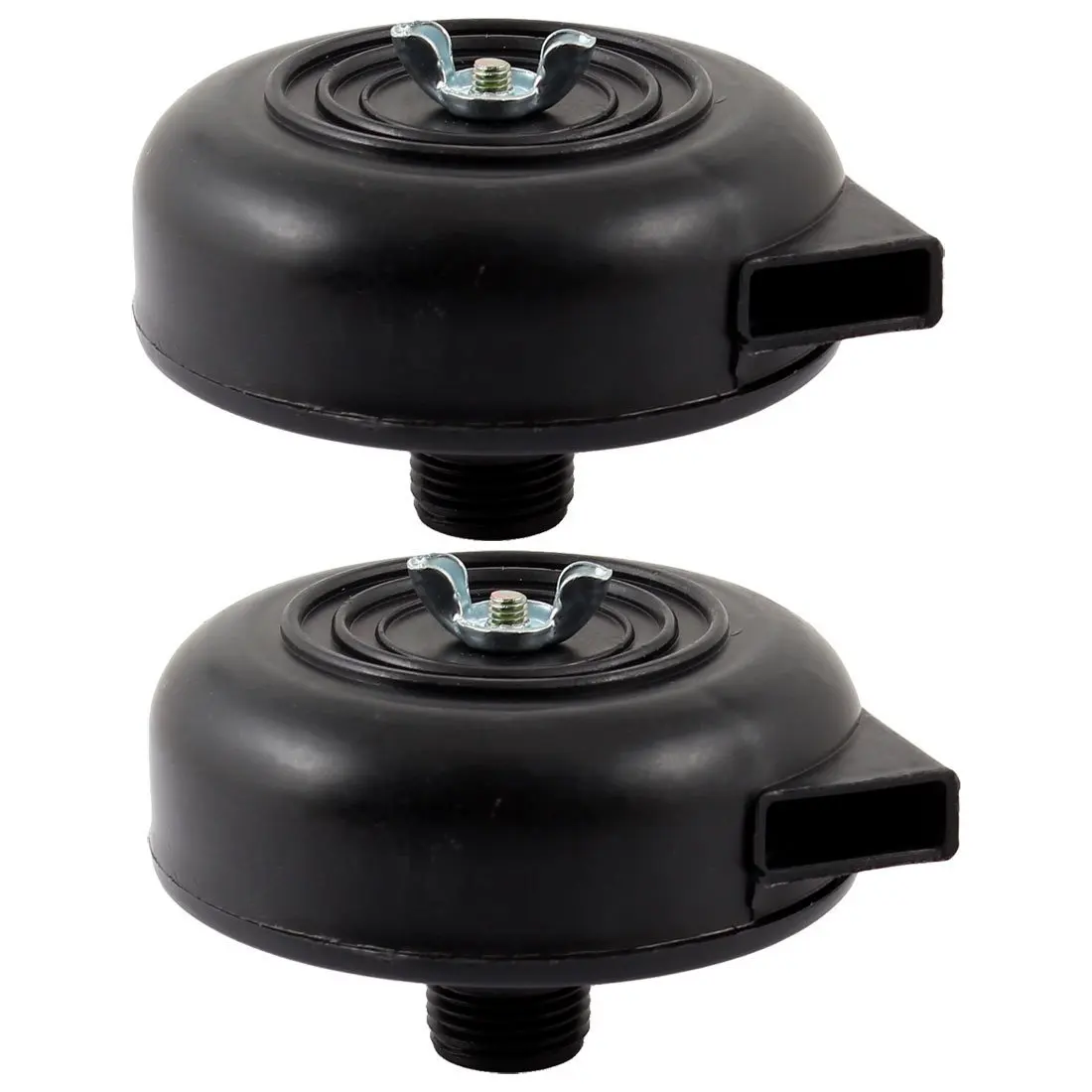 2 Pcs Black 20mm Threaded Exhaust Filter Muffler for Air Compressorin Mufflers from Automobiles