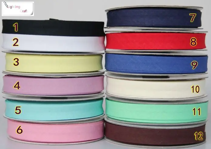 10 Meters/Lot 15mm (5/8")width ironed single fold cotton bias tape/ bias binding for craft sewing and diy handmaking
