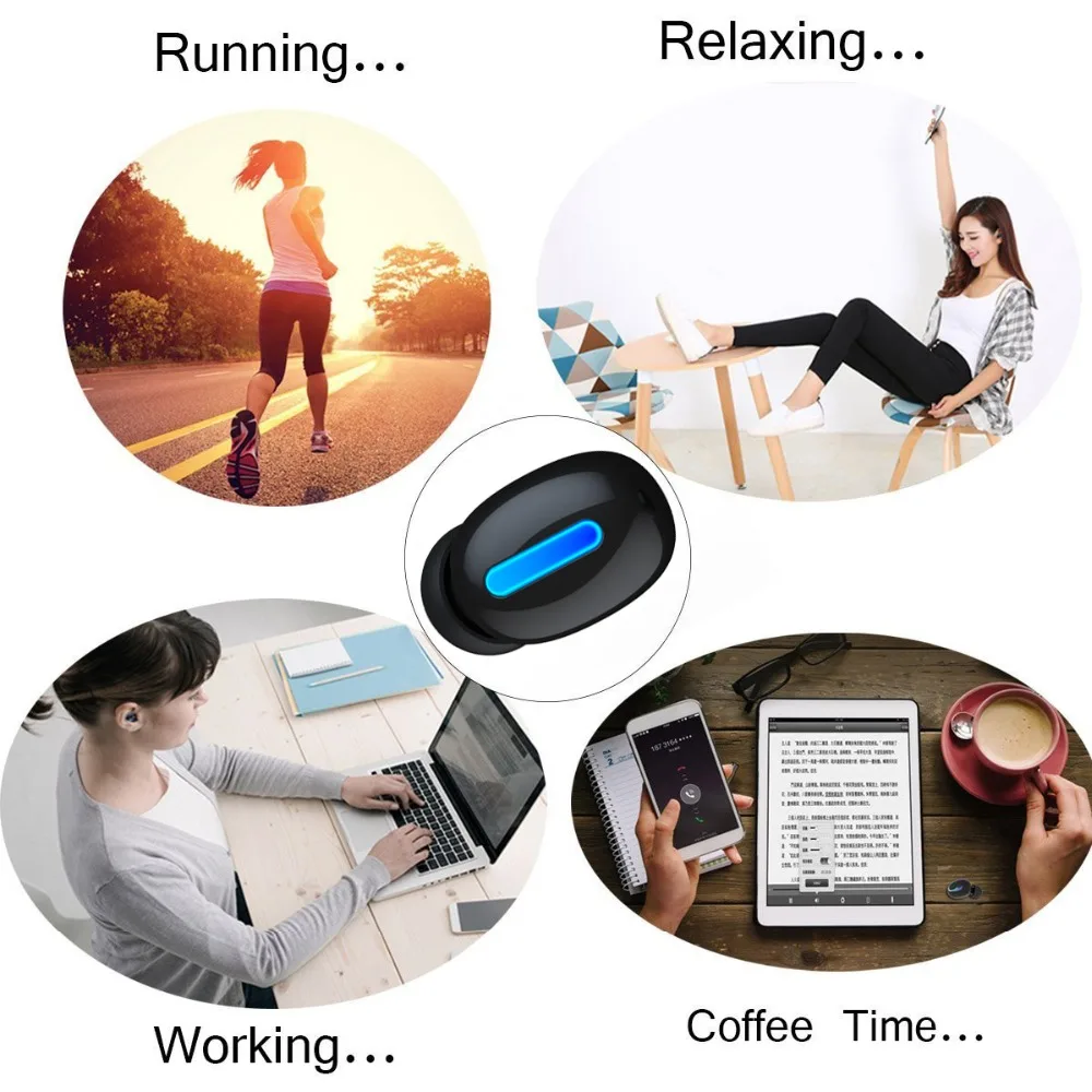 Q32 Wireless Earbuds 5.0 Bluetooth Earphone Mini TWS Earphones for iPhone/Samsung/HUAWEI Hearing-aid PowerBank Stereo Bass Cheap