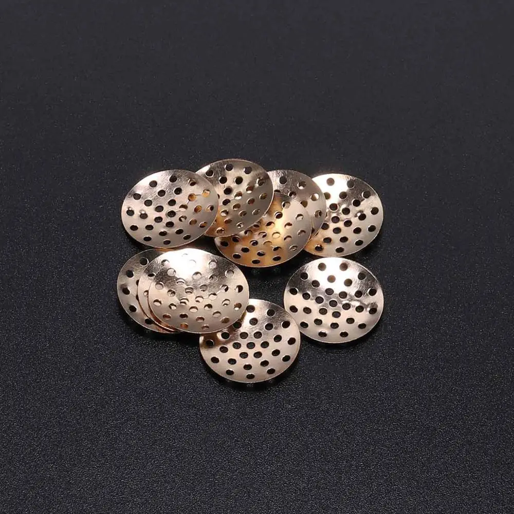 50pcs 14-25mm Brooch Base Brooches Bouquet Metal Disk Shell Flower Cabochon Bezel Round Blank For Diy Jewelry Making Wholesale