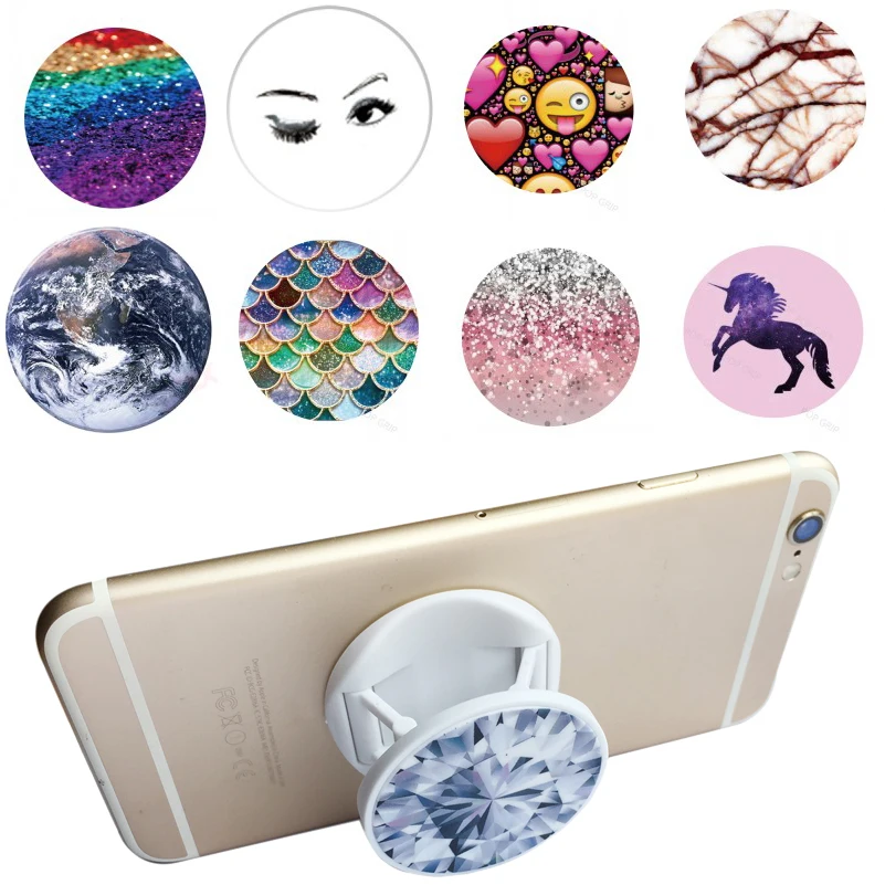 

Finger Holder Anti-Fall Mobile Phone Grip for iPhone X XR XS Max Smartphone Support Bracket Adjustable Desktop Stand