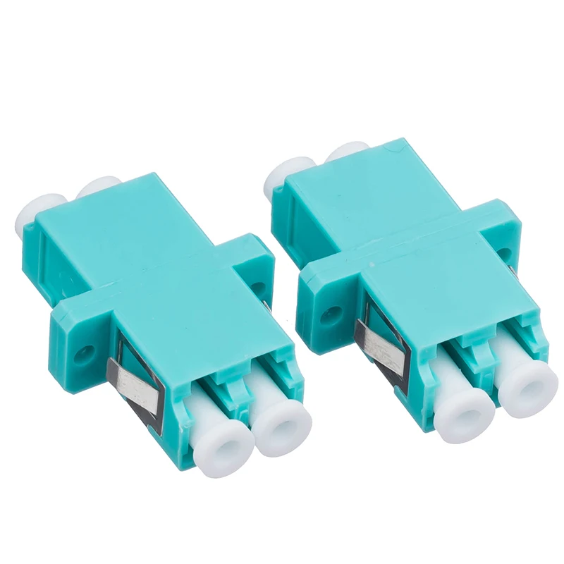 

50Pcs Fiber Optic LC/UPC MM OM3 SC Type Duplex Flange Coupling Carrier Class Fiber Adapter Coupler for Digital Communication