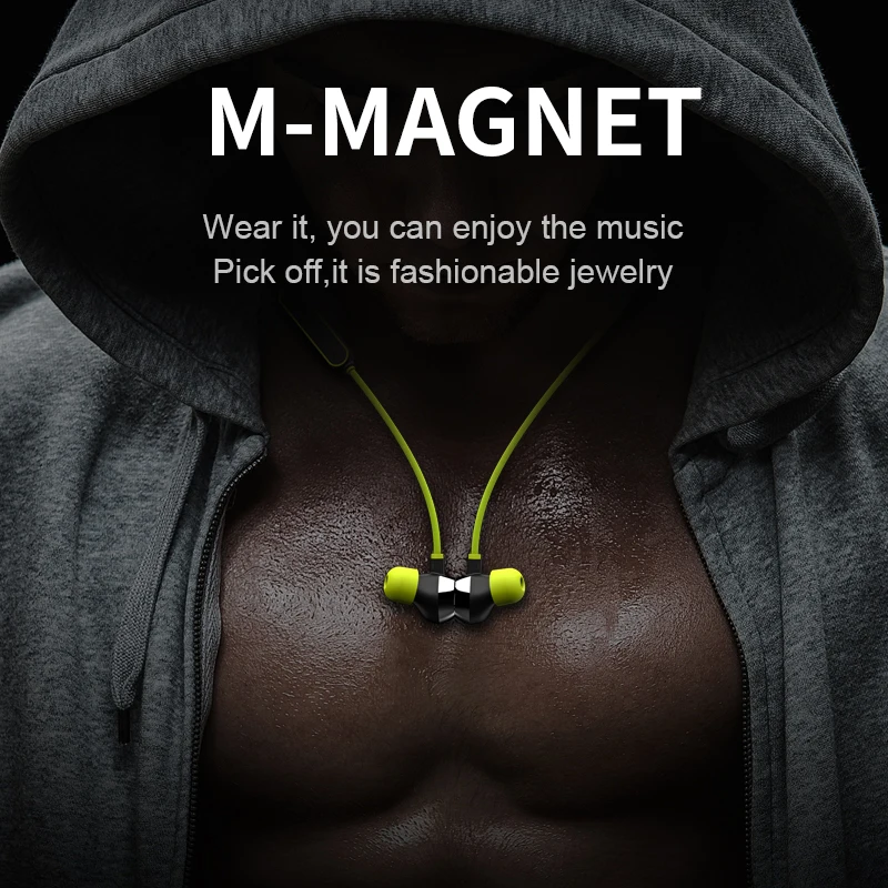 Беспроводные Bluetooth наушники mifo i8 V5.0 гарнитура магнитные спортивные