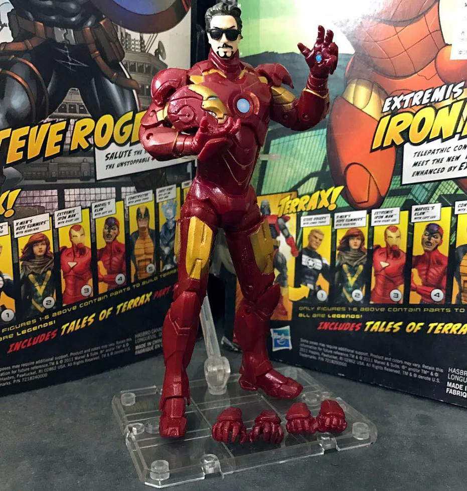 Экшн фигурка ML Legends Iron Man Mark MK 43 42 4 Mk 6 золотисто черная Броня дюймов|Игровые