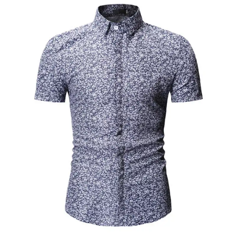 Новые летние Для мужчин рубашка мода плед печати мужской Повседневное футболка с коротким рукавом большой Размеры бренд Мужская одежда Для мужчин рубашка 3xl