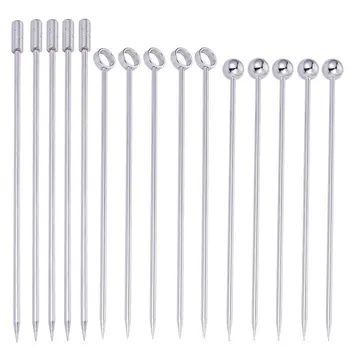 

Stainless Steel Cocktail Picks Martini Picks Set (Pack of 15)