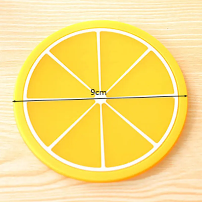 

5 Pieces The circular Diameter 90mm Silicone Cup mat Insulation mat table high temperature resistant.