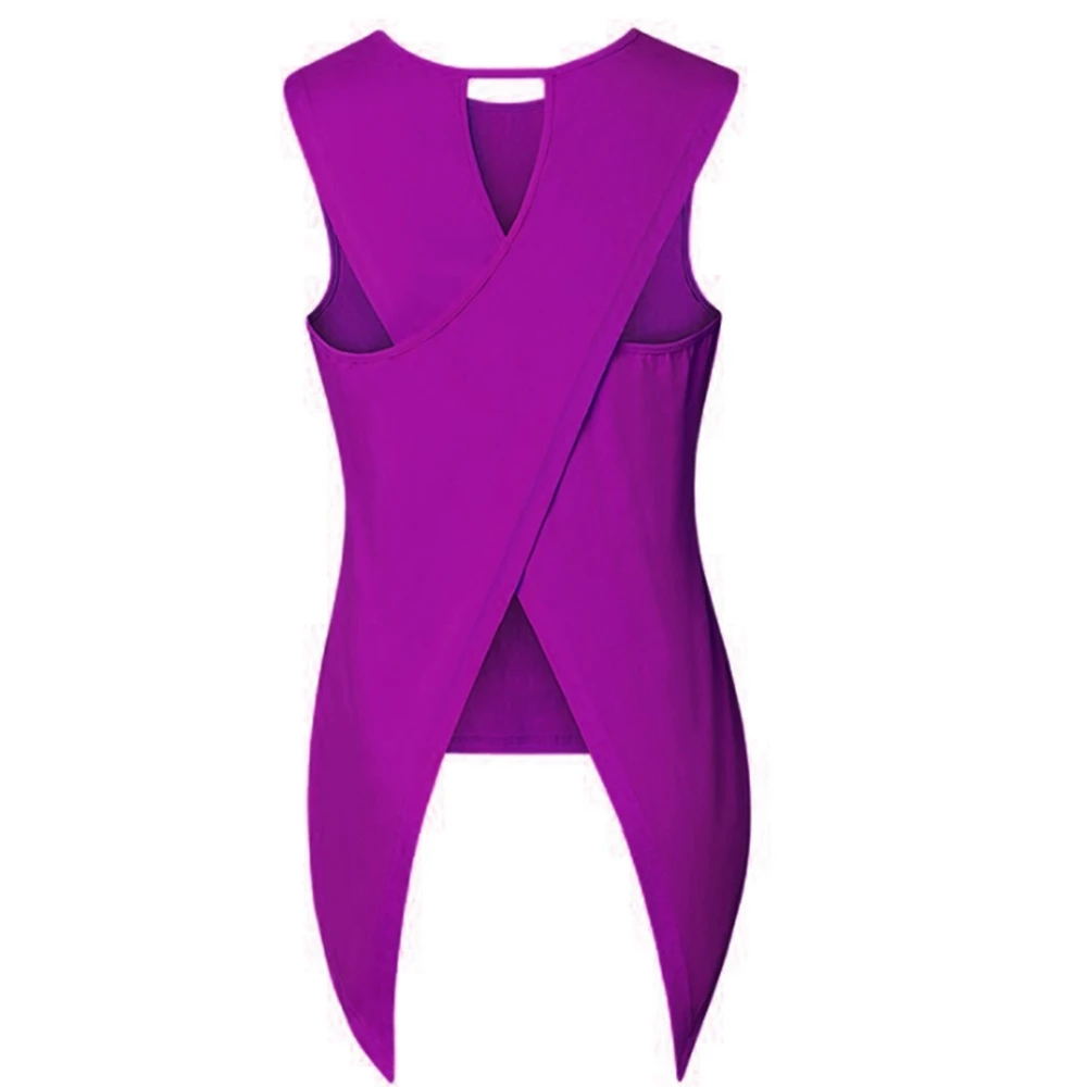 

Fashion Sleeveless Back Cross Sleeve Made of Polyester Fiber New Girl European Style Top