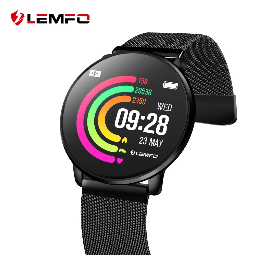 

LEMFO LT03 Smart Watch Men Replacement Strap Metal DIY Watch Faces Heart Rate Muti Sport Modes 25 Days Standby Smartwatch Women