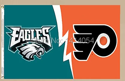 philadelphia eagles vs flyers flag 150x90cm 3x5 ftbanner 100d
