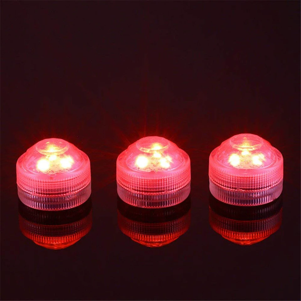 Submersible LED Lights Waterproof RGB Underwater Light For Wedding Tea Light Hot Tub Pond Pool Bathtub Aquarium Party Vase Decor