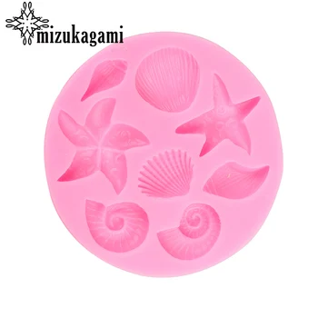 

UV Resin Jewelry Liquid Silicone Mold Round Starfish Shells Mold Resin Molds For DIY Handwork Jewelry Finding Accessories
