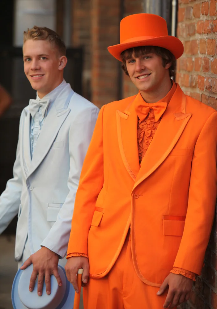 Custom Made Arancione Prestazioni Vestito per Pagliaccio 2 Pezzo Smoking  Dello Sposo Uomo Promenade di Cerimonia Nuziale Cena Abiti blazer masculino  Giacca + pantaloni|dinner suit|custom mademen wedding - AliExpress