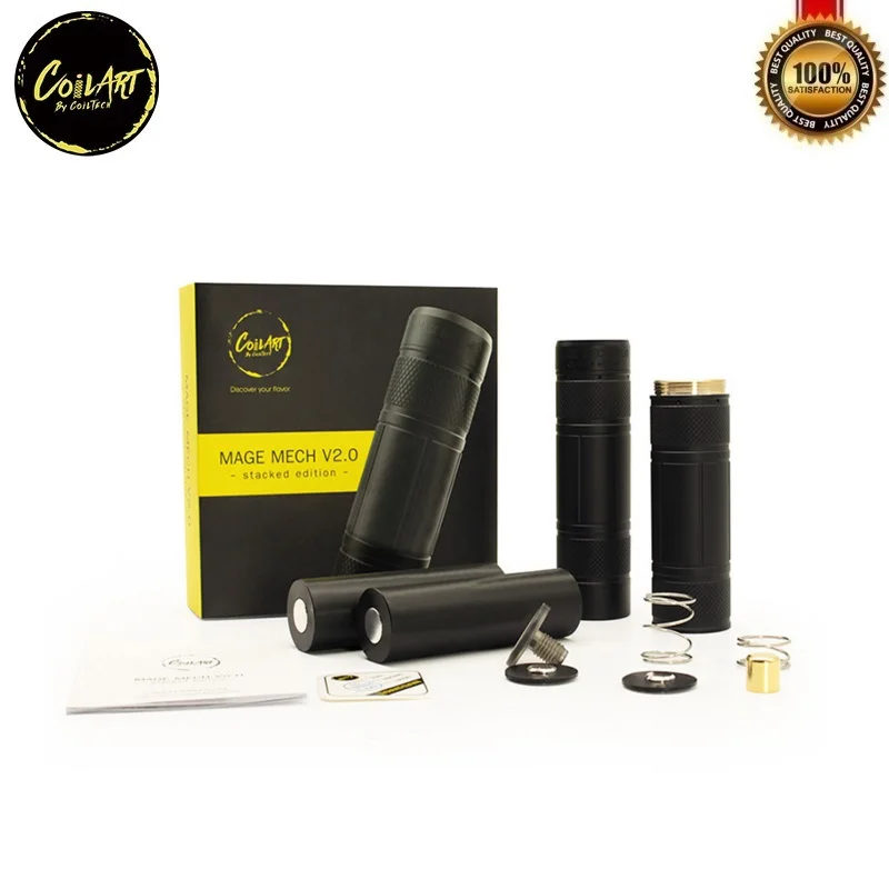 

Original Coilart Mage Mech V2.0 Stacked Edition Mod Electronic Cigarette Mod Vaporizer Compatiable with 18650 20700 21700 Cell