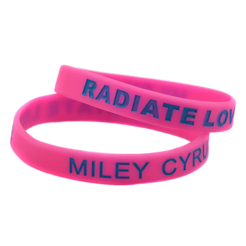 Силиконовый браслет Miley Cyrus Radiate Love для музыкальных фанатов 1 шт.|Браслеты с