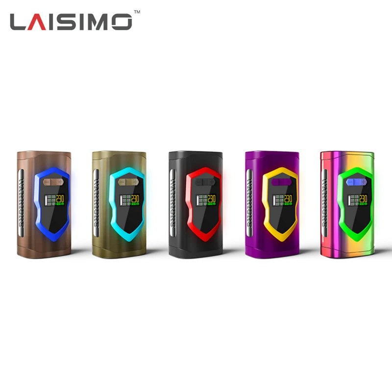 100% Original Laisimo Warriors 230W Mod 510 Threaded 18650 Battery Electronic Cigarette Vape Box Mod For Atomizer Vaporizer 100% Original Laisimo Warriors 230W Mod 510 Threaded 18650 Battery Electronic Cigarette Vape Box Mod For Atomizer Vaporizer