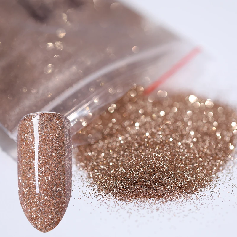 20g هولو الصباغ بريق مسحوق مسمار الفن الملونة الذهب الأحمر الفضة مسمار الفن كروم الغبار DIY مسمار الديكور مانيكير