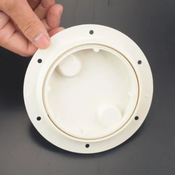 

Marine Boat RV 4 Round Inspection Hatch Cover Lid Screw Out Deck Plate
