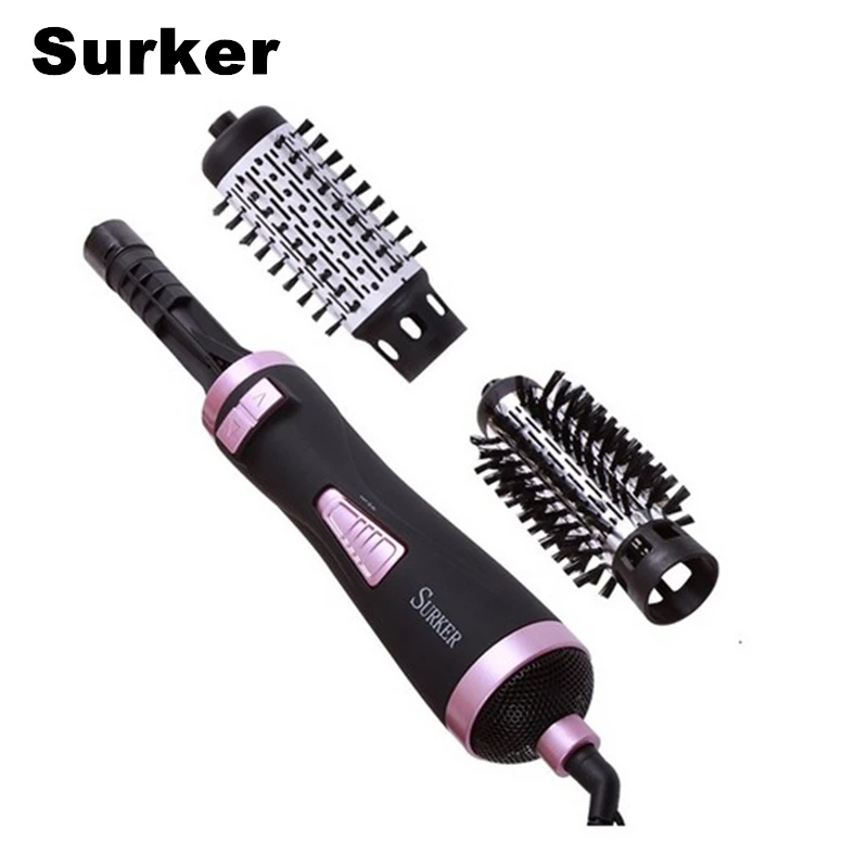 

New Styling Tools Powerful 2 in 1 Multifunctional Hair Dryer Automatic Rotating Hair Brush Roller Styler EU Plug DW-50