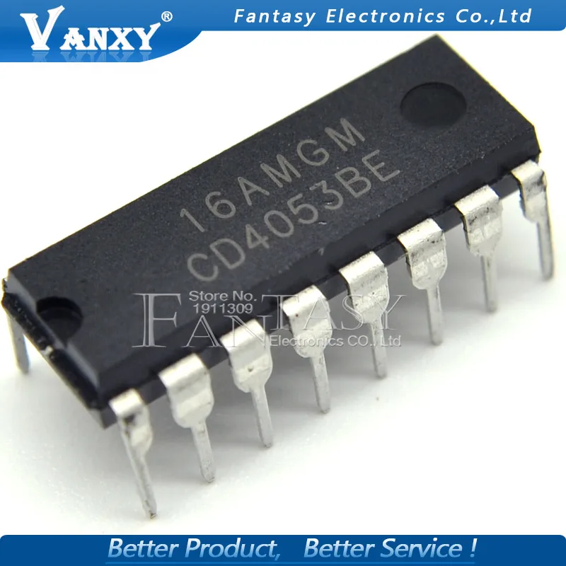 10pcs CD4053BE CD4053 DIP-16