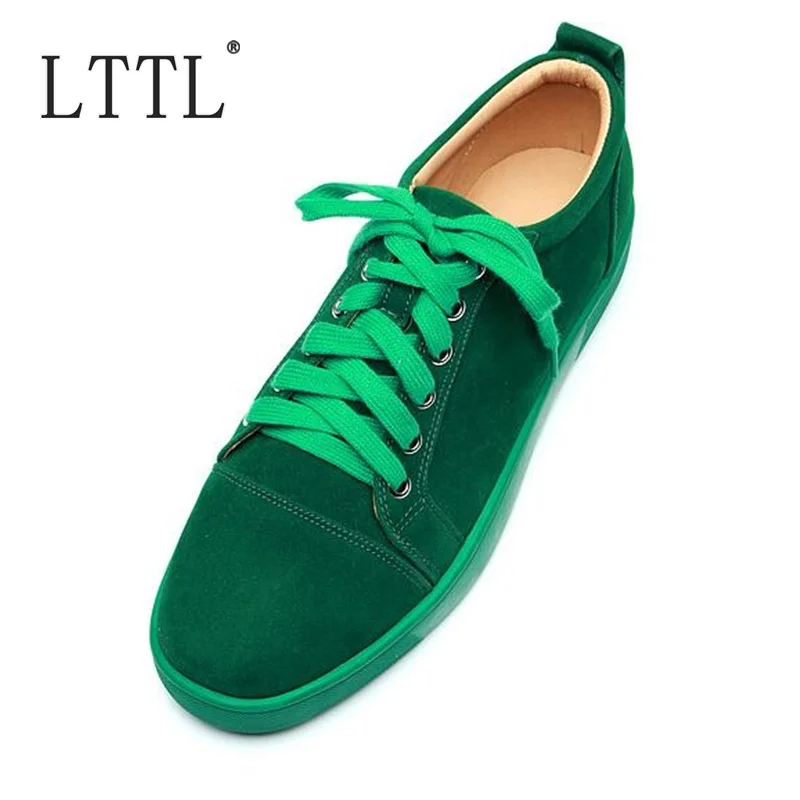 green casual sneakers