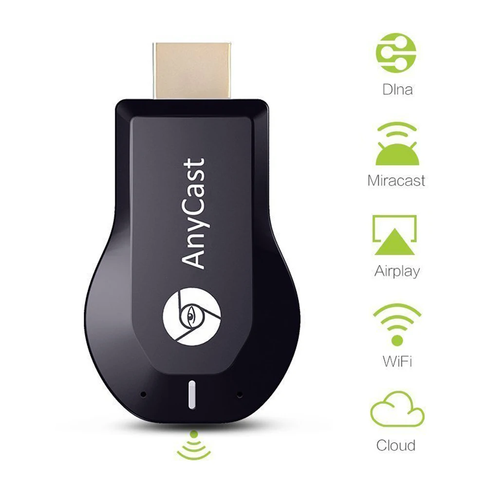 Anycast M2 Plus беспроводной HDMI медиа-Видео Wi-Fi 1080P дисплей Dongle приемник Android адаптер tv Stick DLNA AirPlay Miracast