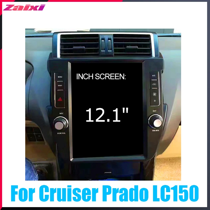 Sale ZaiXi 12.1" Vertical screen android car gps multimedia video radio player in dash for Toyota Land Cruiser Prado LC150 2014~2017 1